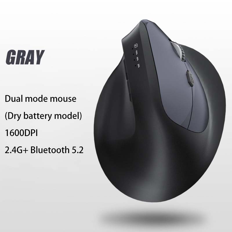 Xiaomi Bluetooth Vertical Mouse Tri-Mode Ergonomic 9600 DPI Adjustable Optical Silence Gaming Mouse Office Dormitory Comfortable: PURPLE