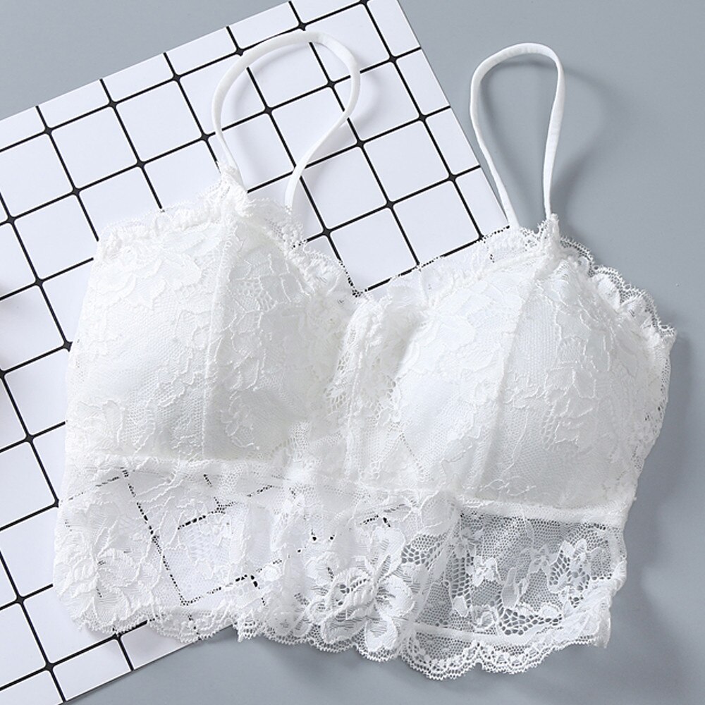 30 # la ropa interior de las mujeres deportes Bras de encaje Bralette Sexy chaleco tener un relleno en el pecho con Push Up deportes ropa interior Sujetador deportivo tapa del tanque