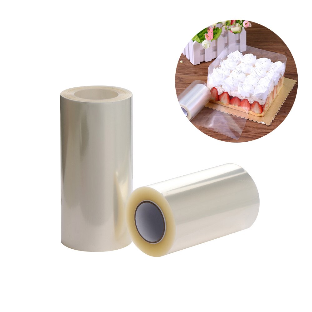 Transparant Clear Mousse Omliggende Edge Wrap Tape Bakken Cake Kraag Bakvormen Roll DIY Cake Tape Cake Decorating Tool