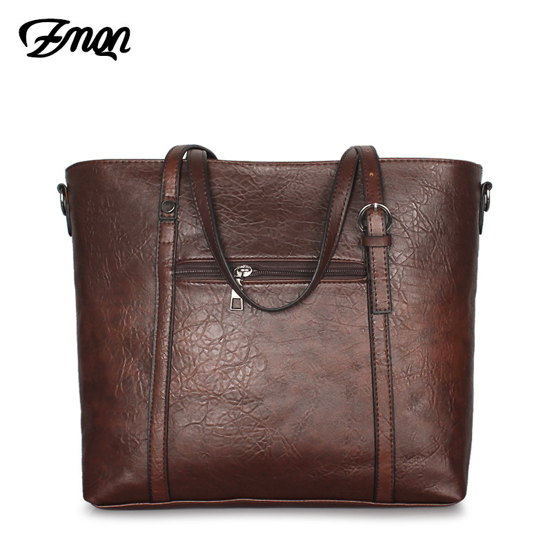 ZMQN Handtaschen frauen Leder Vintage Weibliche Tote Umhängetaschen Für Frauen Große Kapazität Geldbörsen und Handtasche Bolsas Femininas C664