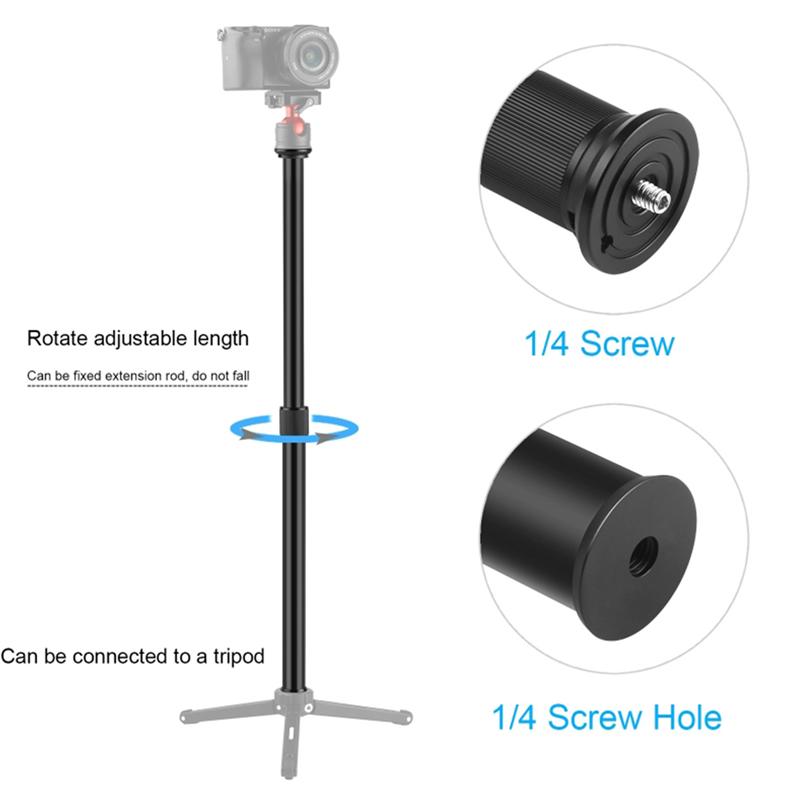Universal Extension Rod Aluminum Alloy Tripod Center Column Tripod Extender