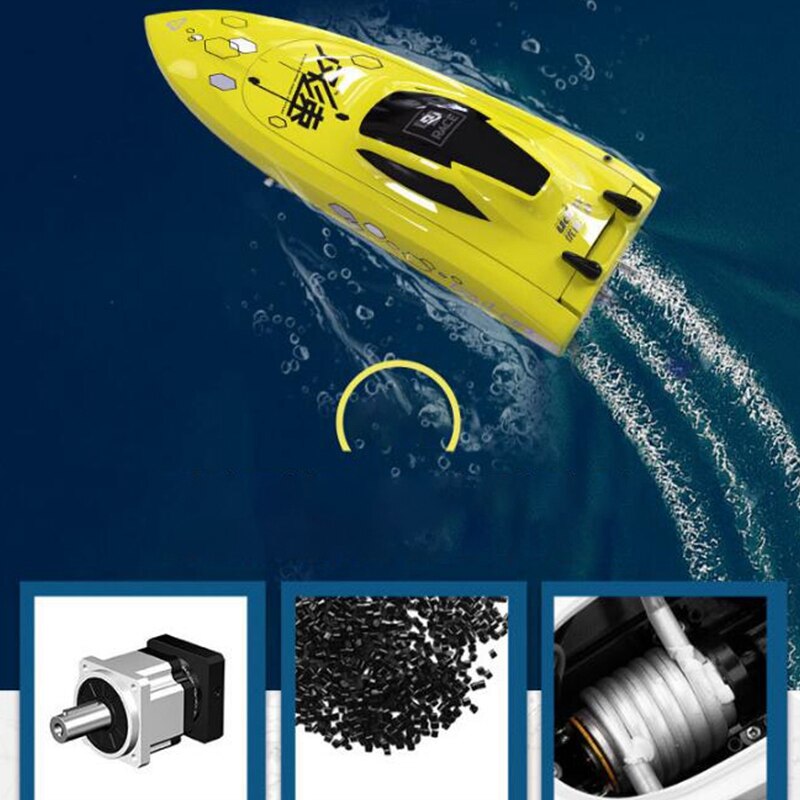 2.4G Speedboot Rc Boot High Speed Afstandsbediening Boot Dubbele Layer Cover Navigatie Model Voor Kinderen Speelgoed