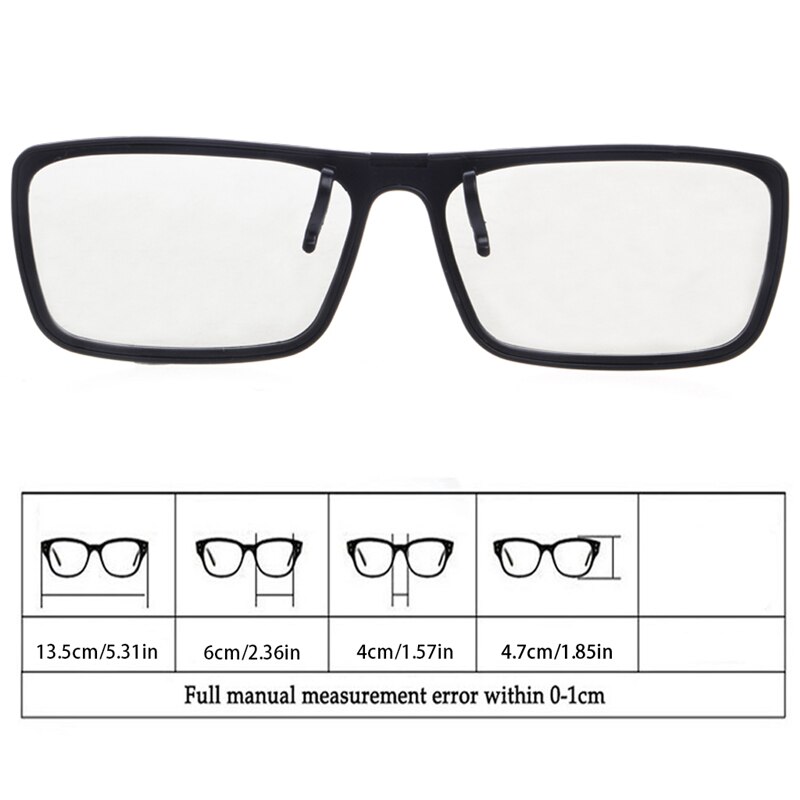 Gafas 3D polarizadas pasivas circulares tipo Clip para TV, Cine en 3D Real, 0,22mm