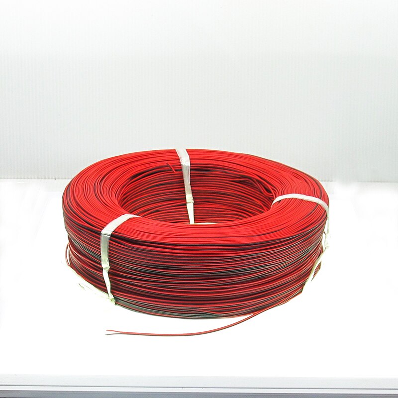 5 Meters Red Black Wire 18AWG 20AWG 22AWG 24AWG 26AWG Electrical Wire Tinned Copper Insulated PVC Extension LED Strip Cable