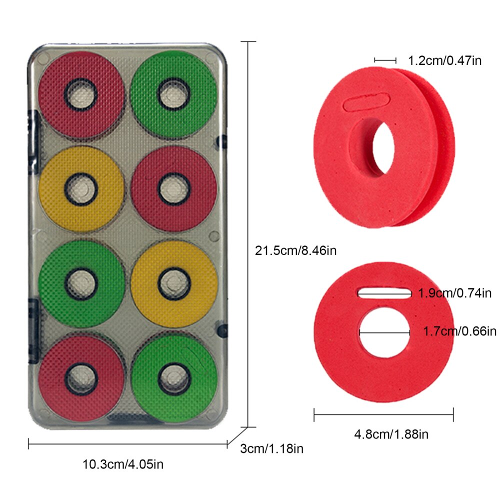 Planche à rouler en mousse avec bobine, ligne de pêche, tampon de rangement, accessoires de boîte à matériel, de