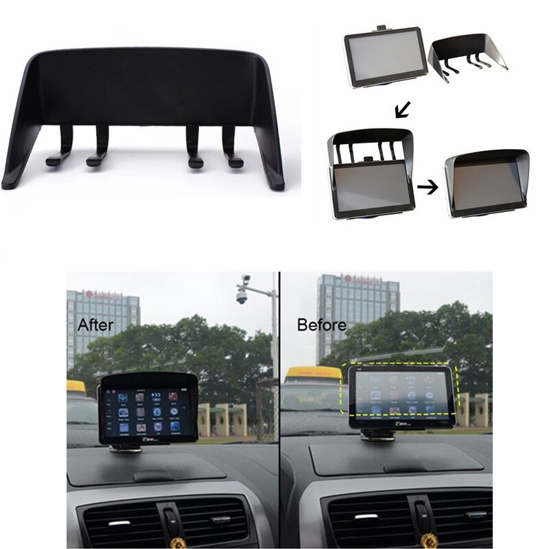 Gps sunshade luz solar acessórios peças guarda-chuva navigator 7 Polegada carro de navegação sun shield gás sol anti forte