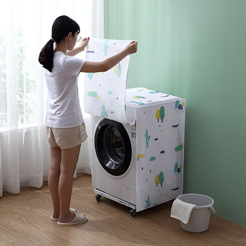 Wasmachine Stofkap Huishoudelijke Supply Simple Gedrukt Opslag Covers Washer Waterdicht Stofdicht Cover