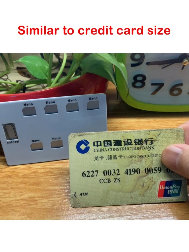 Draagbare Sim Micro-Pin Sim-Kaart Opbergdoos Sim-Kaarthouder Doosbeschermer