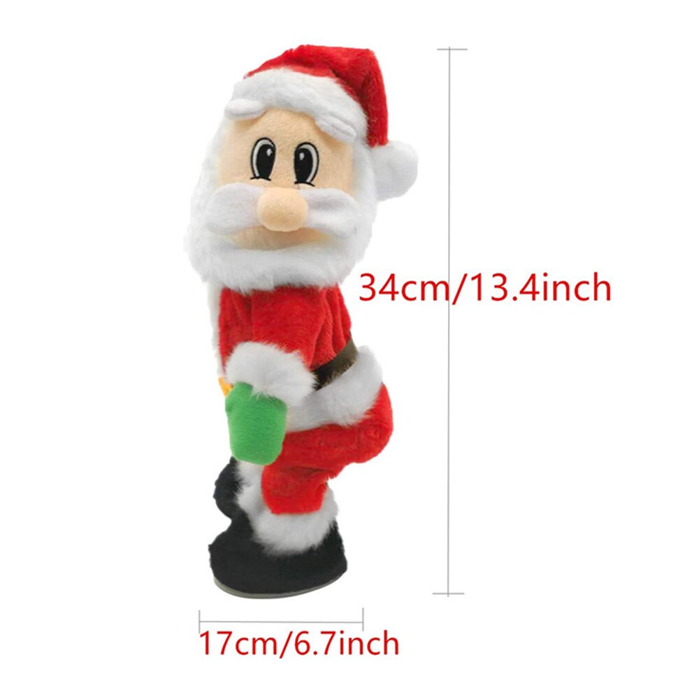 Christmas Dancing Electric Musical Toy Santa Claus Doll Singing Christmas Decoration Pendant Ornaments English Spanish