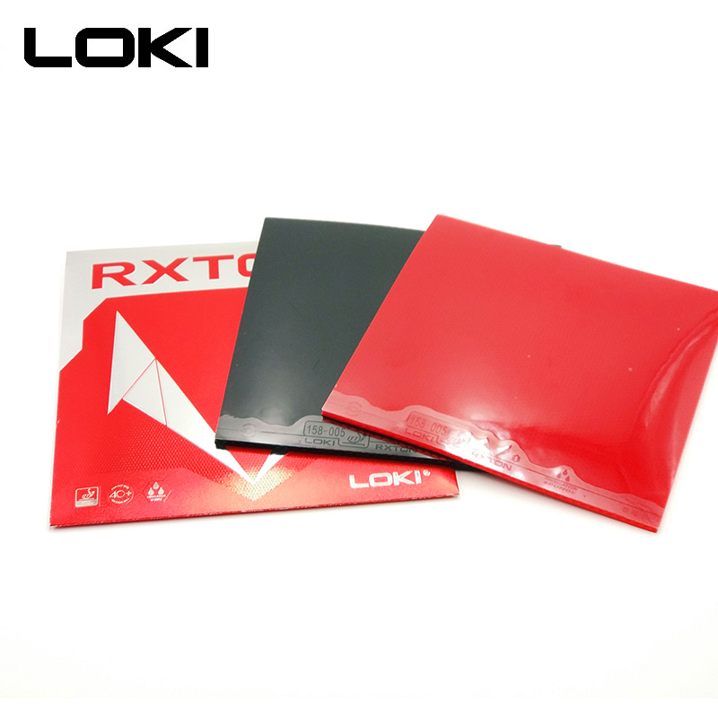 LOKI RXTON1 ITTF Approved Semi Sticky Table Tennis Rubber Hard Sponge Ping Pong Rubber Fast Attack Red Pingpong Rubber