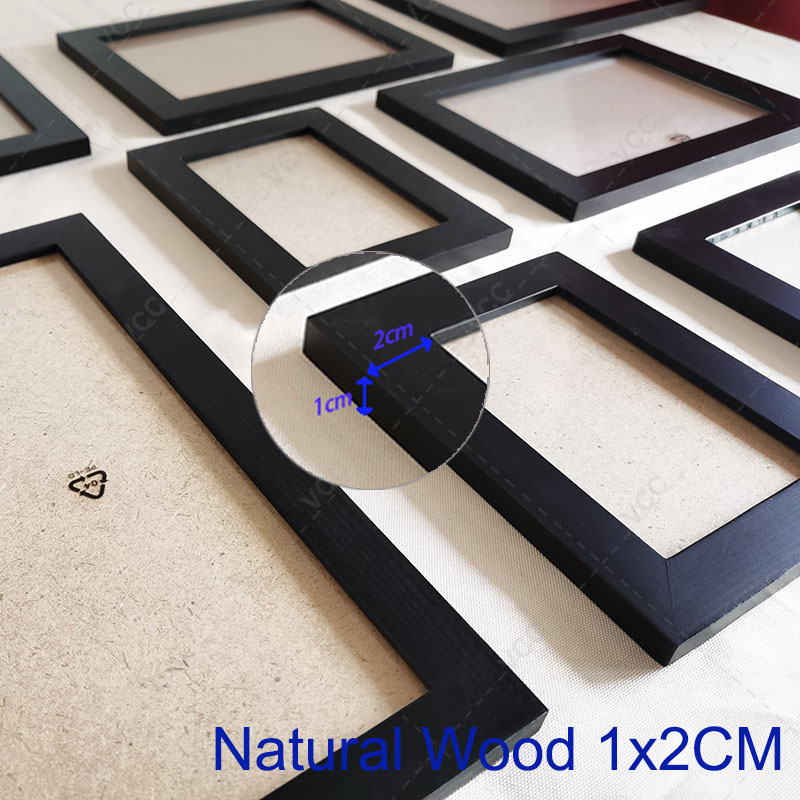 9 Stks/set Natuurlijke Hout Fotolijsten Muur Decor Fotolijst Voor Muur Opknoping Klassieke Houten Frame Voor Woonkamer Decoratie