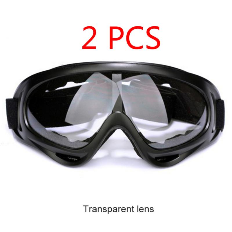 Motocross briller hjelm scooter udendørs dirt bike solbriller retro motorcykel briller off-road gafas: 2 klar