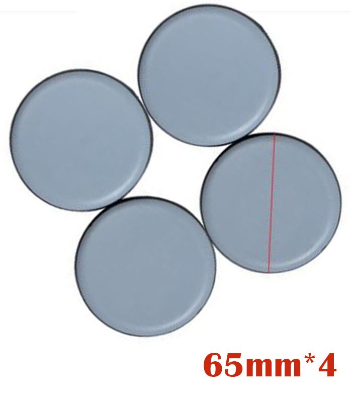 Self Adhesive Rubber Slider Pad Furniture Chair Bases Leg Feet Pads Cabinet Buffer Bumper Stop Cushion Table Corner Protector: 4pcs Round 65mm