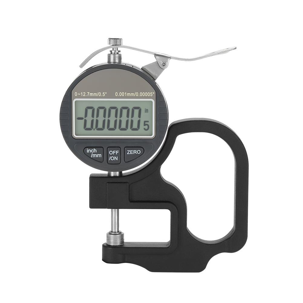 Digital Micrometer 0-12.7mm 0.001mm Electronic Thickness Gauge Depth LCD Indicator Width Measurement Mikrometer Handheld