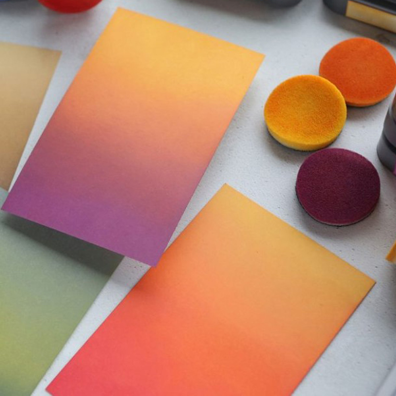Mini Tinte Mischen Werkzeug Spalte Runde Gewölbte Schaum Minen Ersatz Applikatoren Lagerung Gläser für Scrapbooking Stanzen Werkzeuge