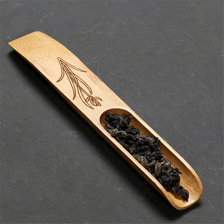 VOGVIGO Tea Spoon Wooden Exquisite Tea Scoops Teaspoon Teaware Accessories Tea Shovel for Home Teahouse Office