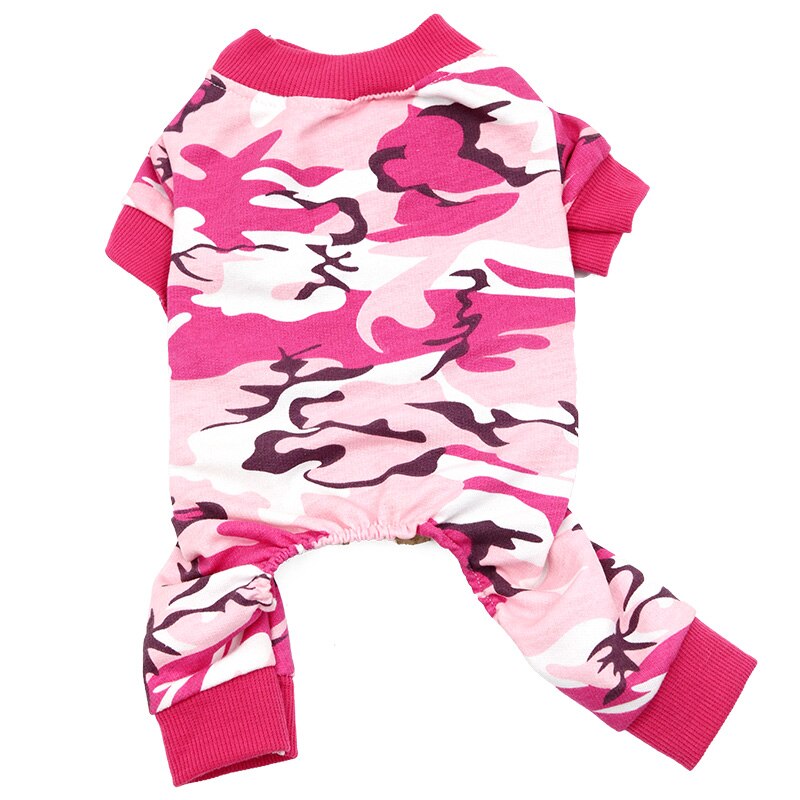 Combinaison pour chiens pour animaux de compagnie, combinaison pour canetons, vêtements pour chiens, de Camouflage, produits de Camouflage, printemps et automne: Rose Red / XS