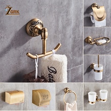 Zgrk space aluminium badeværelsesserie antik børstet håndklædering toiletpapirholder kopholder morgenkåbekrog badeværelse hardware