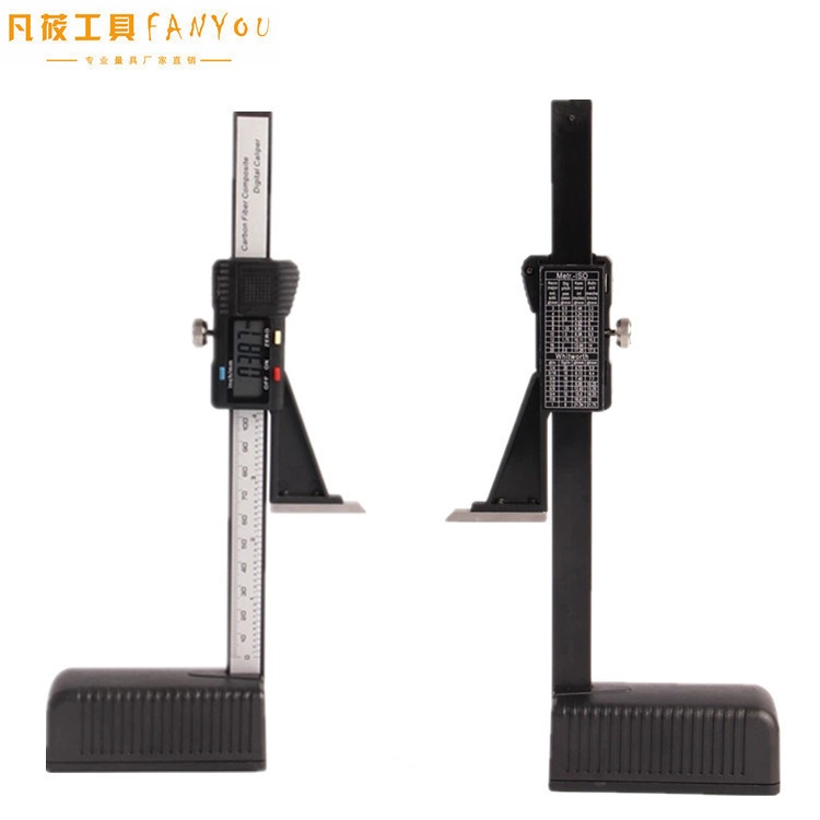 Regla de altura Calibre vernier 0-150mm/6 plástico magnético altímetro digital calibre herramienta de medición electrónica de carpintería