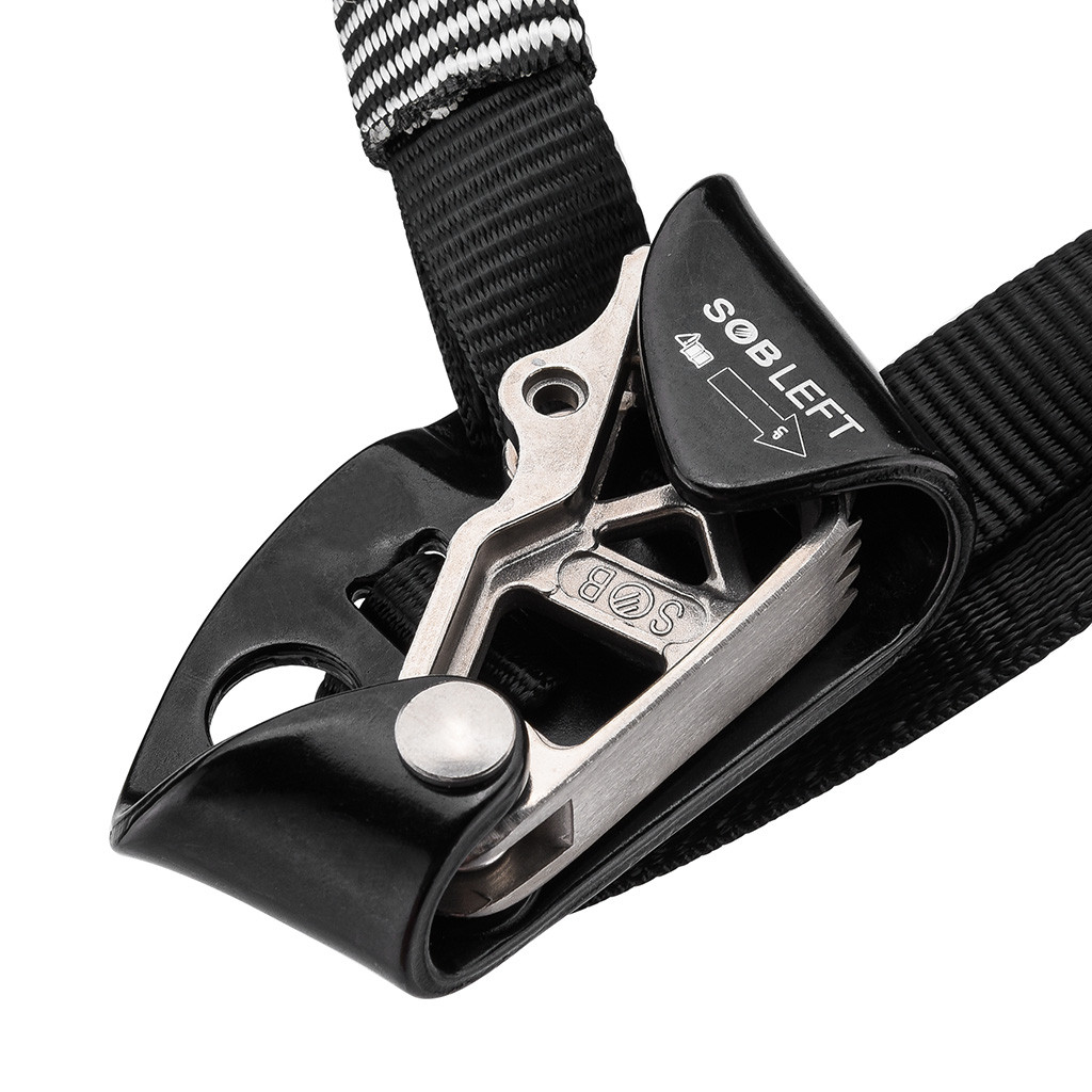 Equipamento de montanhismo para esquerda/direita, ascender do pé para áreas externas, leve e firme, dispositivo de escalada, equipamento de alpinismo seguro