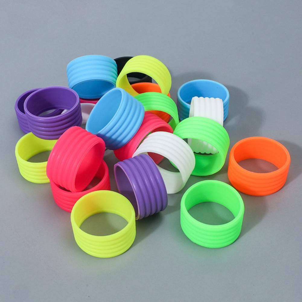2Pcs Stretchy Tennis Racket Handle's Rubber Ring Pickleball Paddle Grip Band Tennis Racket Grip Band Anti-slip Paddle Band