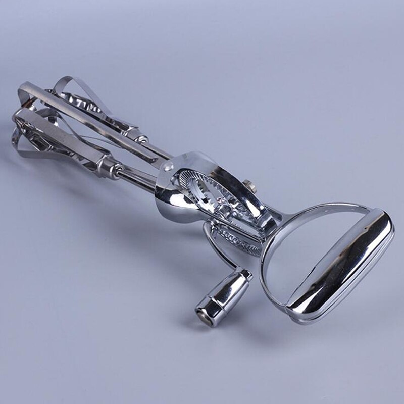 De acero inoxidable giratorio batidor Manual para huevos asa de batidor agitador mezclador cocina aparato para huevos licuadora agitación herramienta