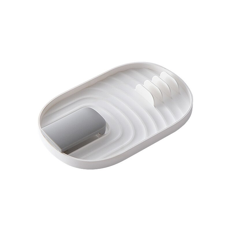Kitchen Spatula Lid Rack Kitchen Utensil Shelf Spatula Holder Cooking Tools Stove Spoon Pot Cover Organizer Storage Shelf: White