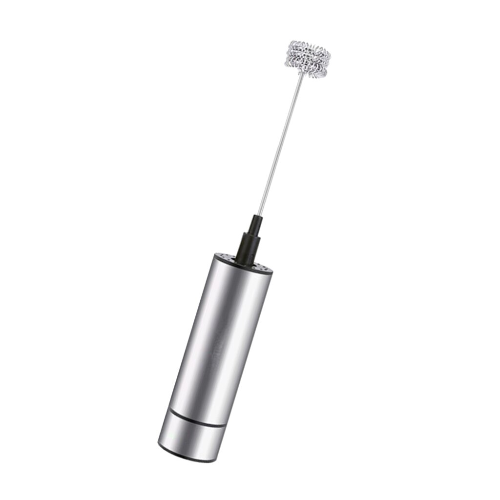 Espumador de leche eléctrico de mano, cabezal batidor de Triple resorte, mezclador, agitador, herramienta de cafetera