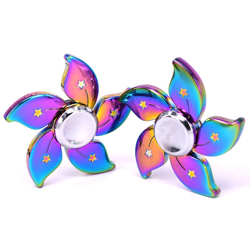 Halloween Rainbow Rainbow Bauhinia Flower Star Fidget Spinner Hand Spinner For Focus Reduce Autism ADHD Stress Toys