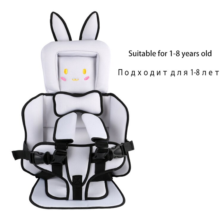 Baby sædehynde bærbar justerbar beskytte klapvogn accessorie børnepude børnesæder med bælte: D