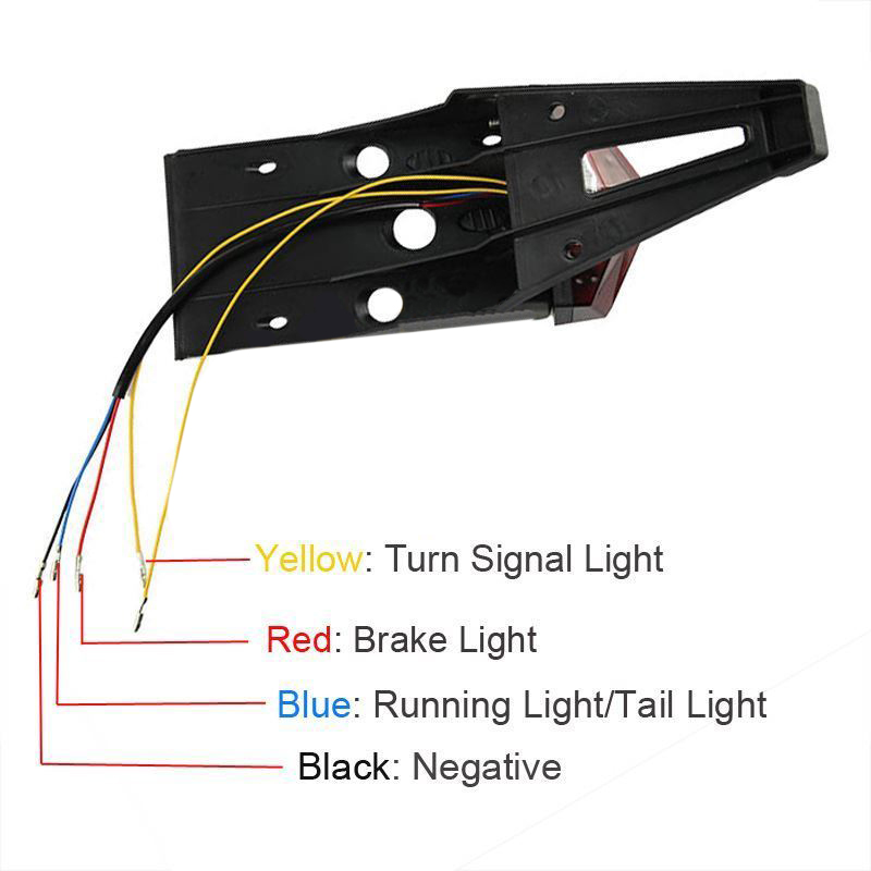 Motorcycle Motor Bike LED Achterspatbord Rem Achterlicht Richtingaanwijzer Voor Off-road'