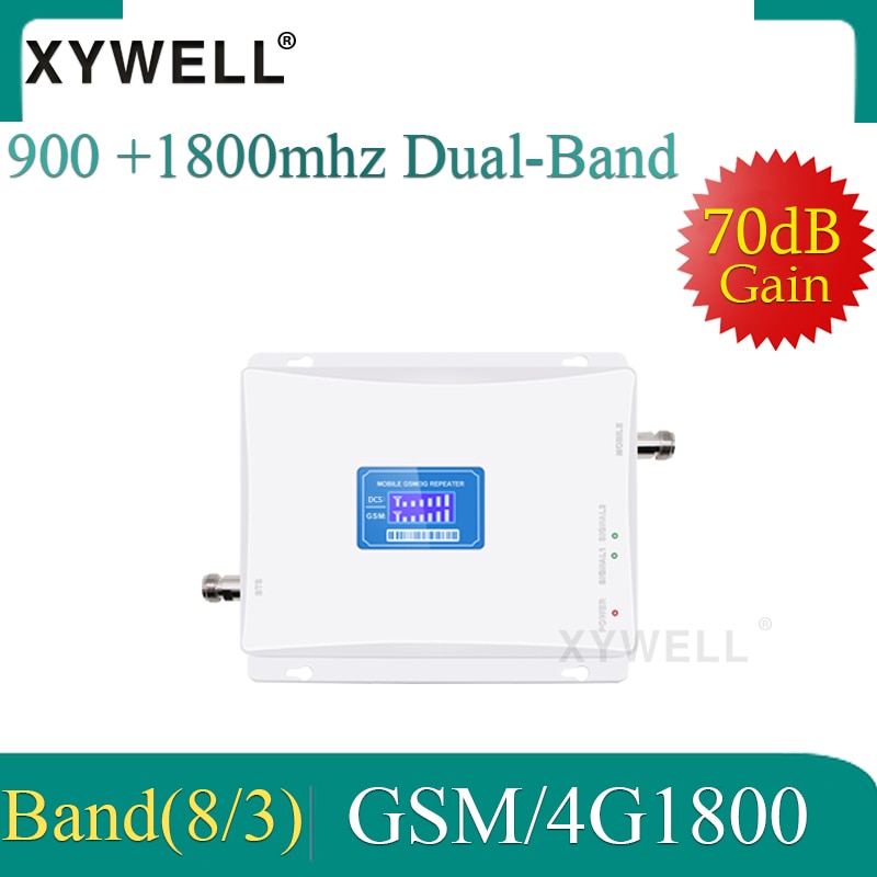 900 1800 Dual Band Cellular Signal Booster LTE 1800 GSM Signal Repeater GSM 900 Mobile Amplifier 2G 4G Cellular Amplifier