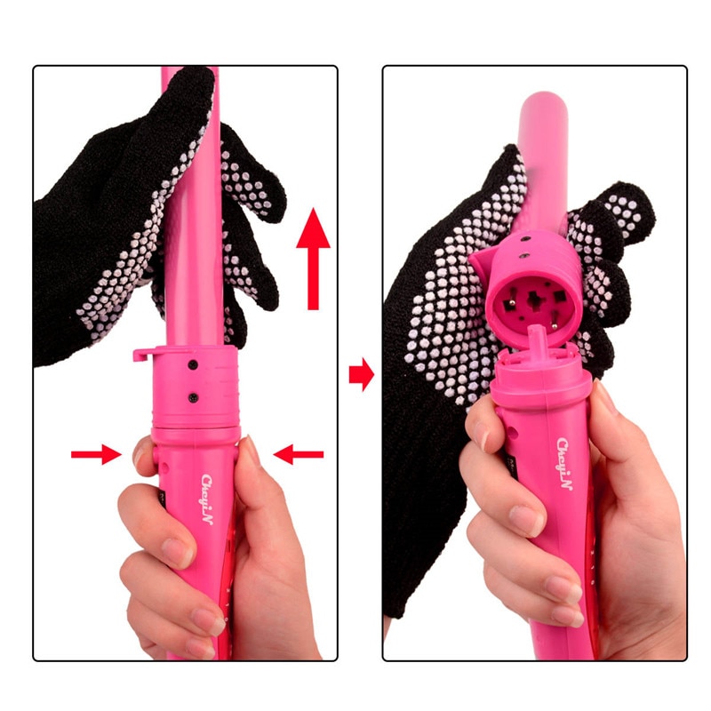 5 in 1 Ceramic Styling Tools Hair Curling Iron Hair waver Pear Flower Cone Electric Hair Curler Roller Curling Wand