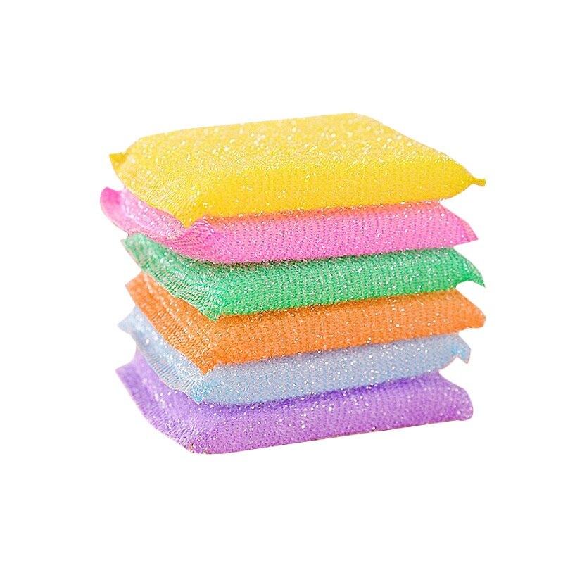 Kitchen Cleaning Sponge Antimicrobial Scourer Dishes Pan Pot Washing Cleaning Brushes Sponges Pads Household Bathroom Cleaner