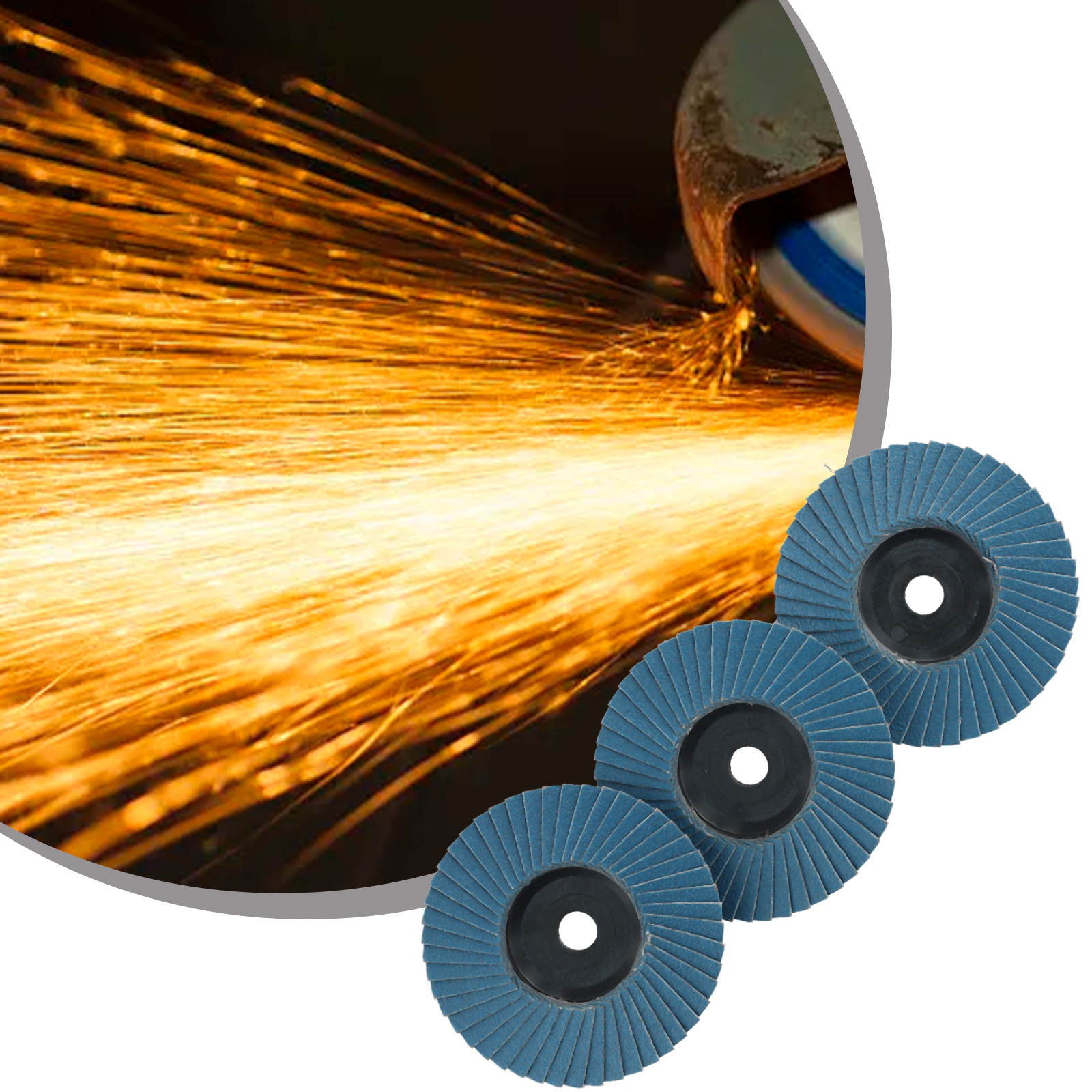 Mini Angle Grinder Grinding Wheel Polishing 75mm Sanding Disc 10mm Bore Multifunction Power Tool Accessories
