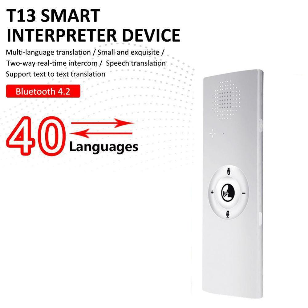 Portable Mini Multi-Language Smart Voice Translator 40 Languages Translator Bluetooth Wireless Two-Way Real Time Instant Voice