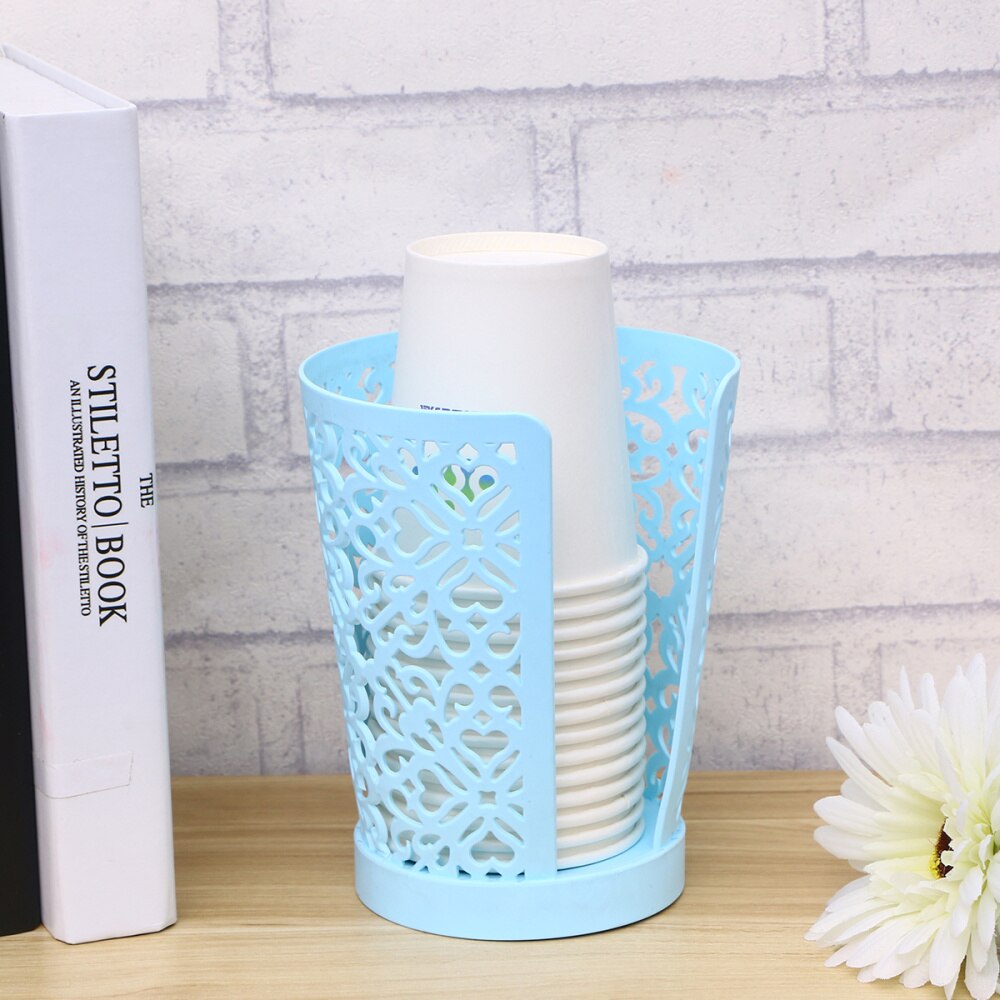 Estante de almacenamiento de vasos de papel desechable, estantes Organizadores de cocina, herramienta de decoración para vasos desechables,