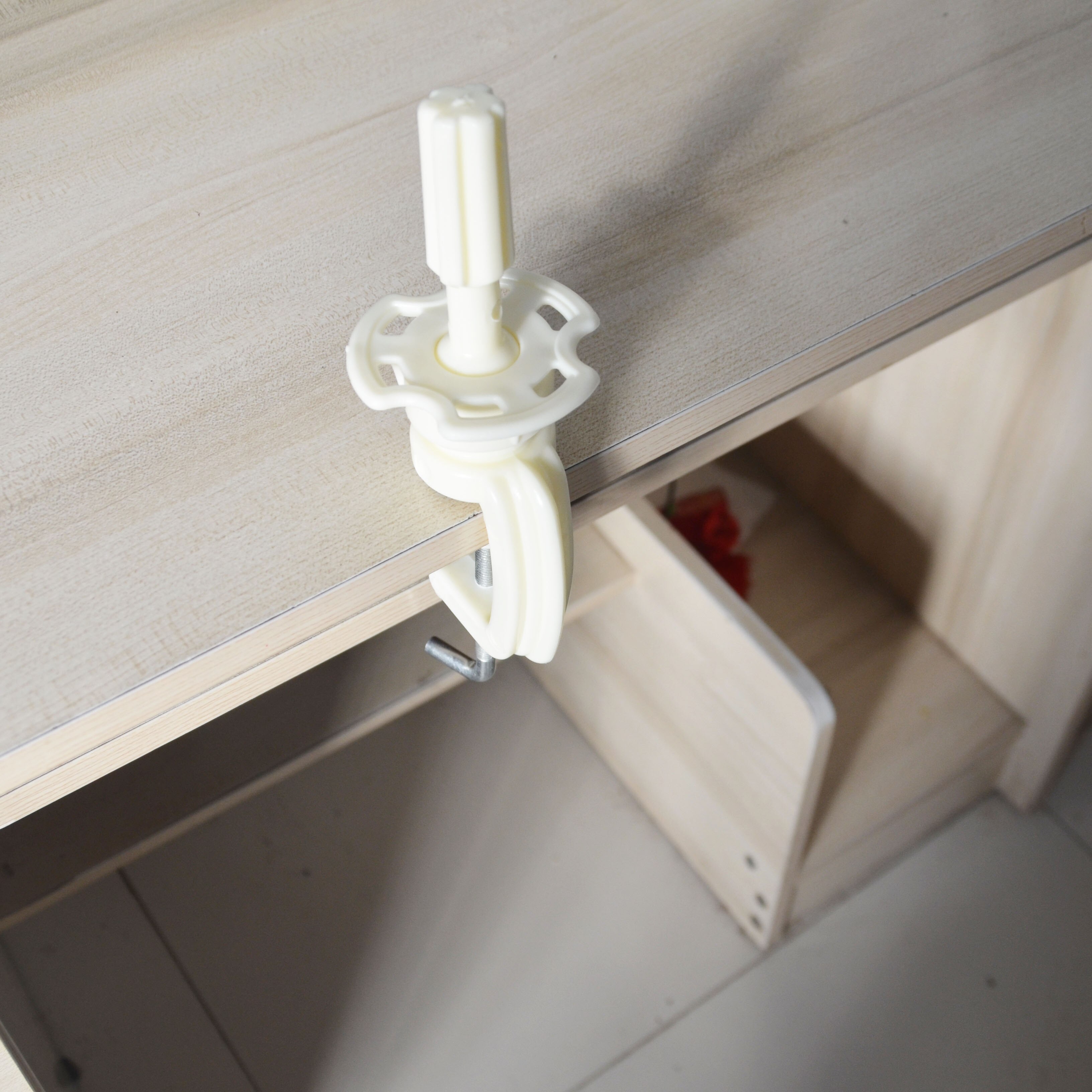 Gud hvit farge plast vanlig størrelse trening hodet holder mannequn hodet lite stativ