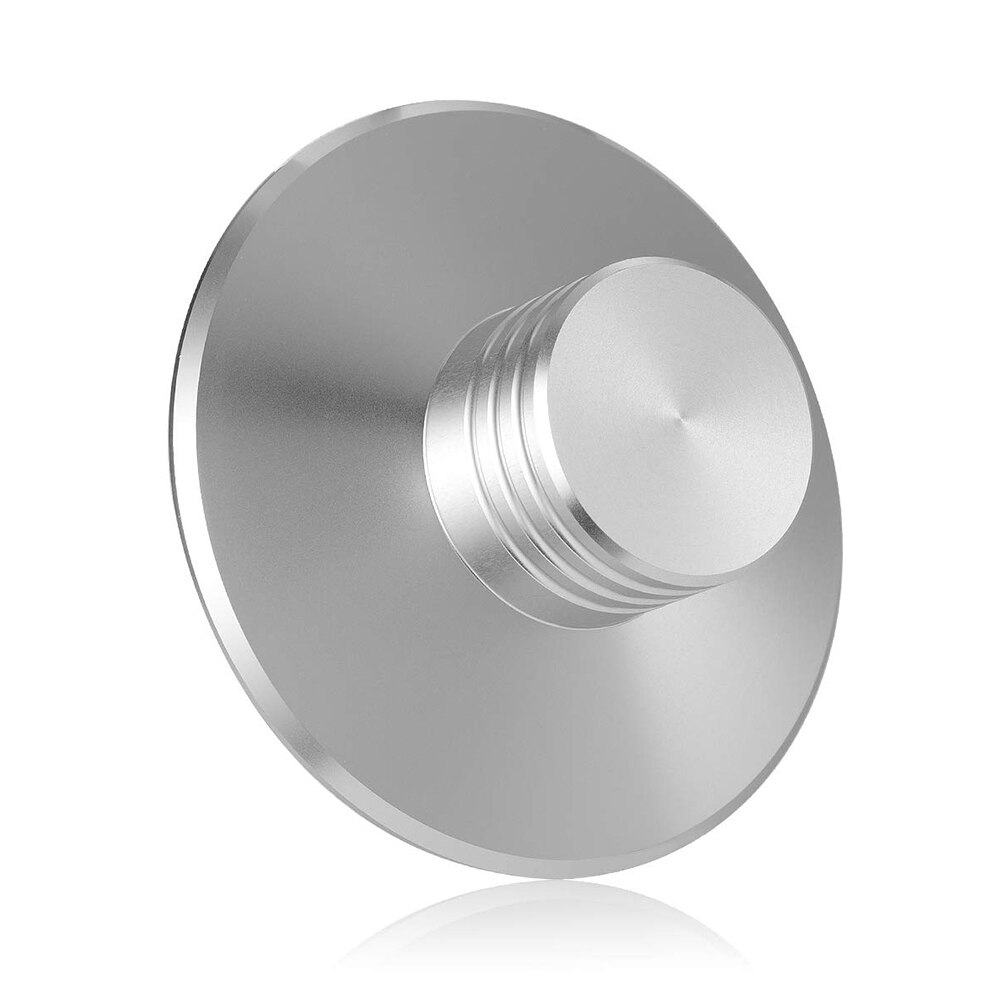 Player Balanced Aluminum Weight Clamp Ergonomic Solid LP Vinyl Turntable Disc Stabilizer HIFI Reduce Vibrate: Sliver