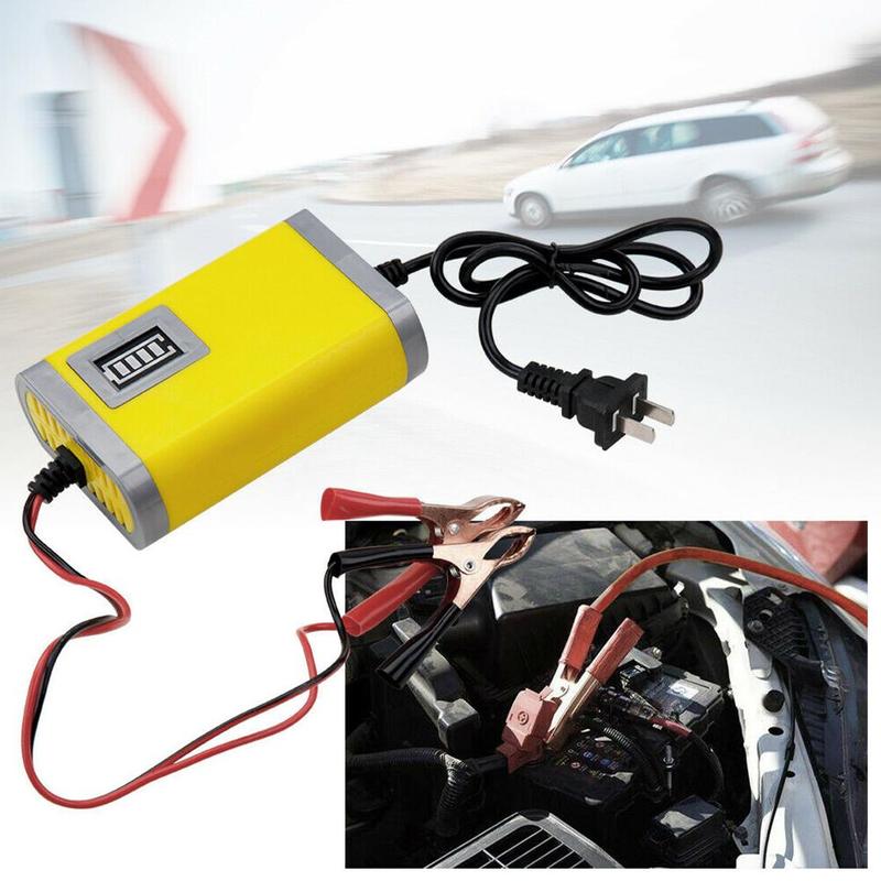 Battery charger smart 12V automatic battery start fast charger suitable for car truck and motorcycle battery charger lead-acid