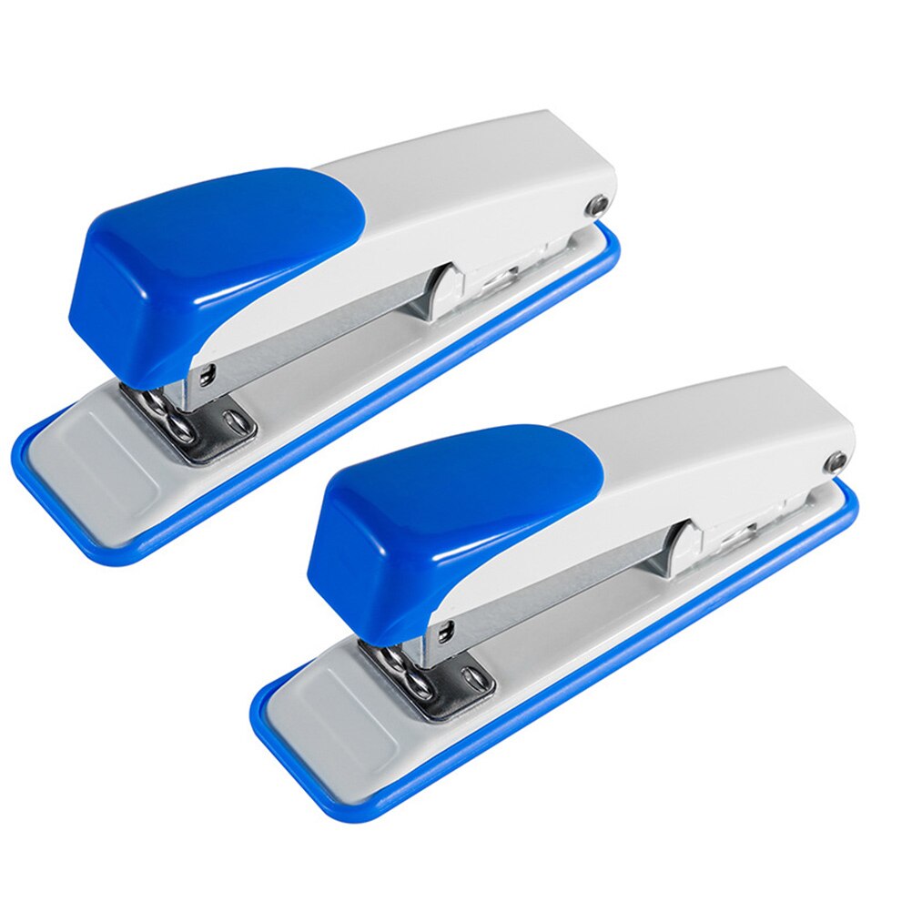 2Pcs Standard Staplers Metal Staplers for Desk School Office Home Stapler Stapling Tool