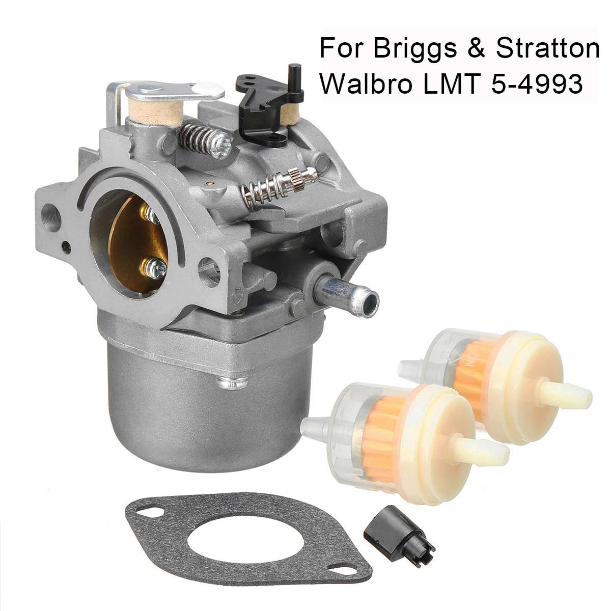 Auto Carburetor for Briggs & Stratton Walbro LMT 5-4993 with Mounting Gasket Filter Fuel Supply System Parts Carburetor