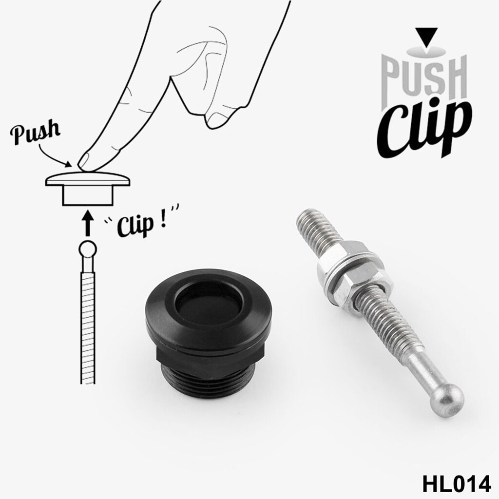 8pcs Universal 22mm Car Push Button Bonnet Hood Pin Lock Clip Kit Quick Release Latch Engine Bonnets Accessories Car Styling