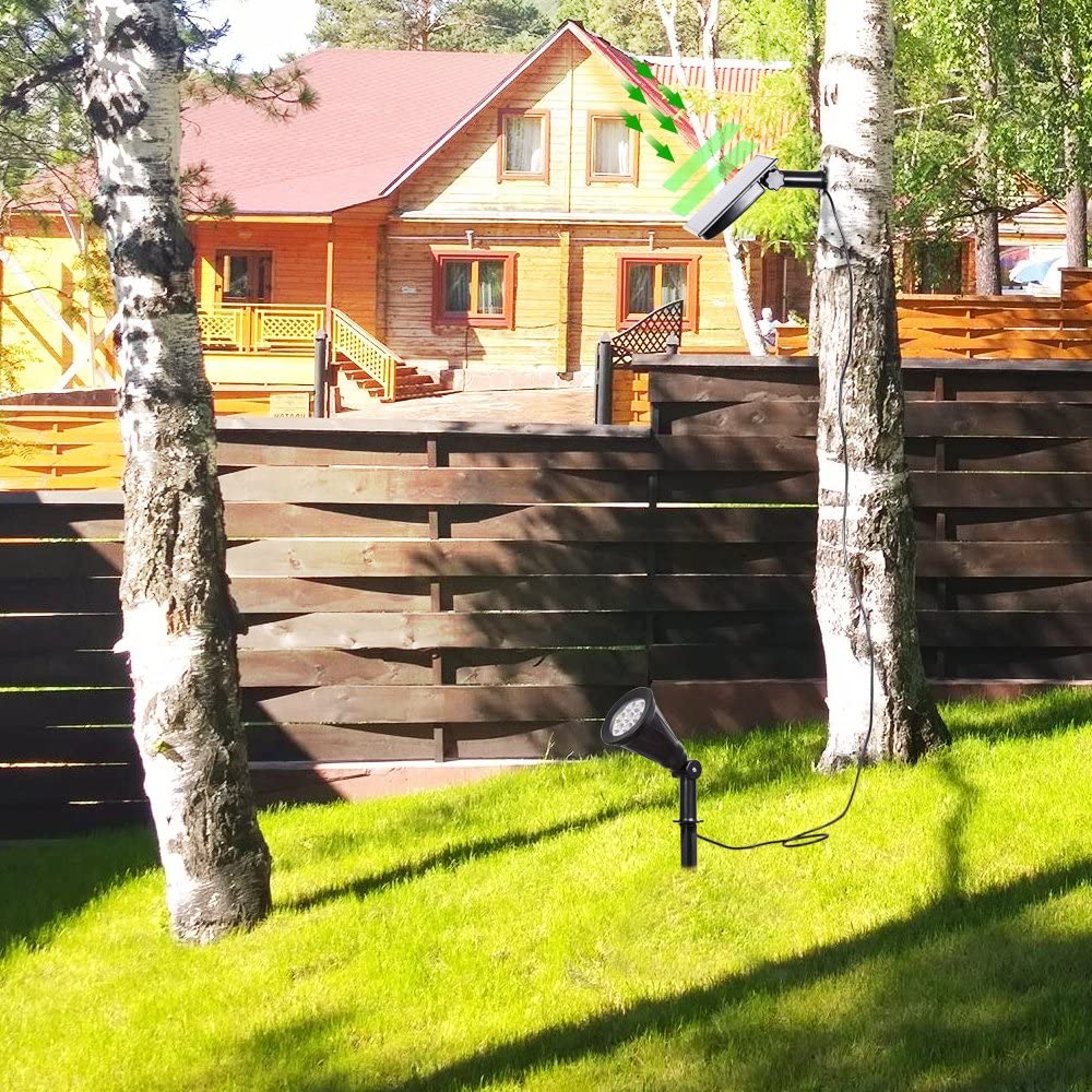 T-SUNRISE 7 LED Solar Spotlight Met Zonnepaneel Auto Kleur Veranderende Outdoor Verlichting Zonne-energie Lamp Wandlamp