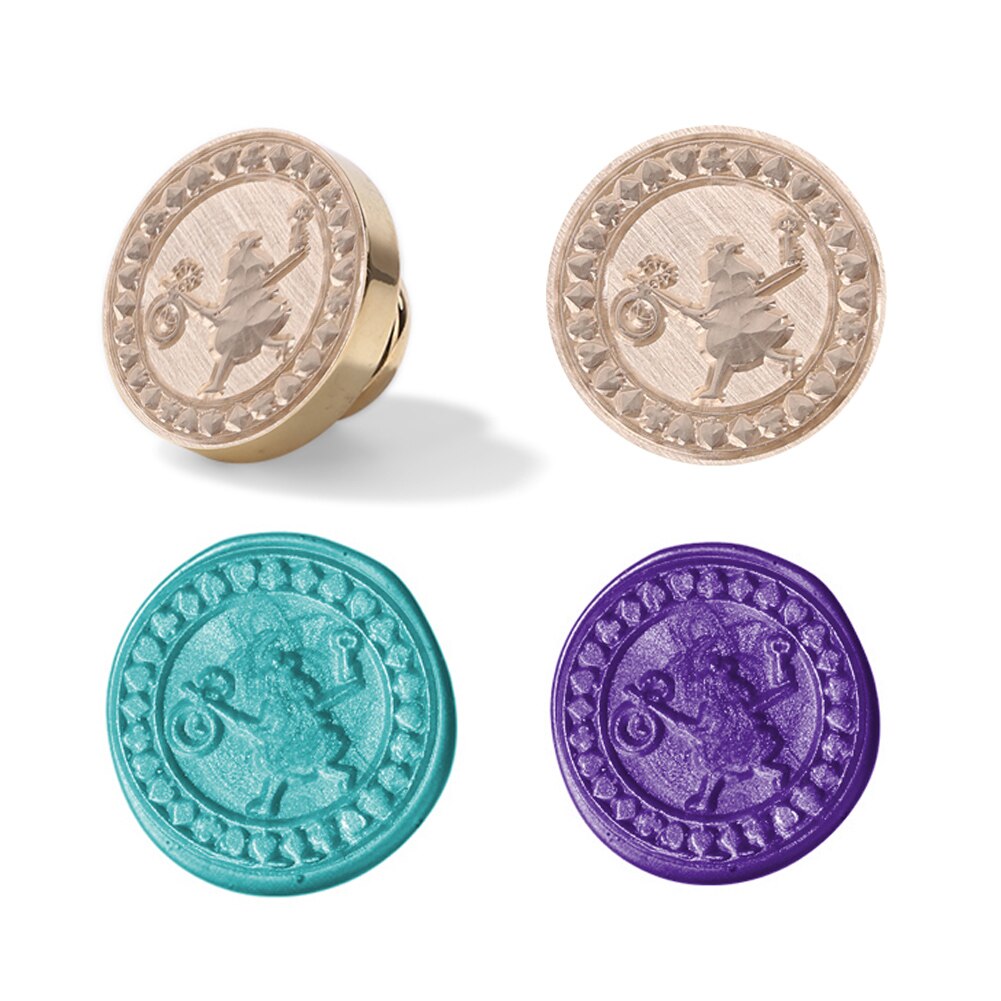 Retro Brand Verf Metalen Lakzegel Postzegels Houten Handvat Planten Patroon Diy Trouwkaarten Decoratie Verjaardag Kaart Seal Stempel: 09