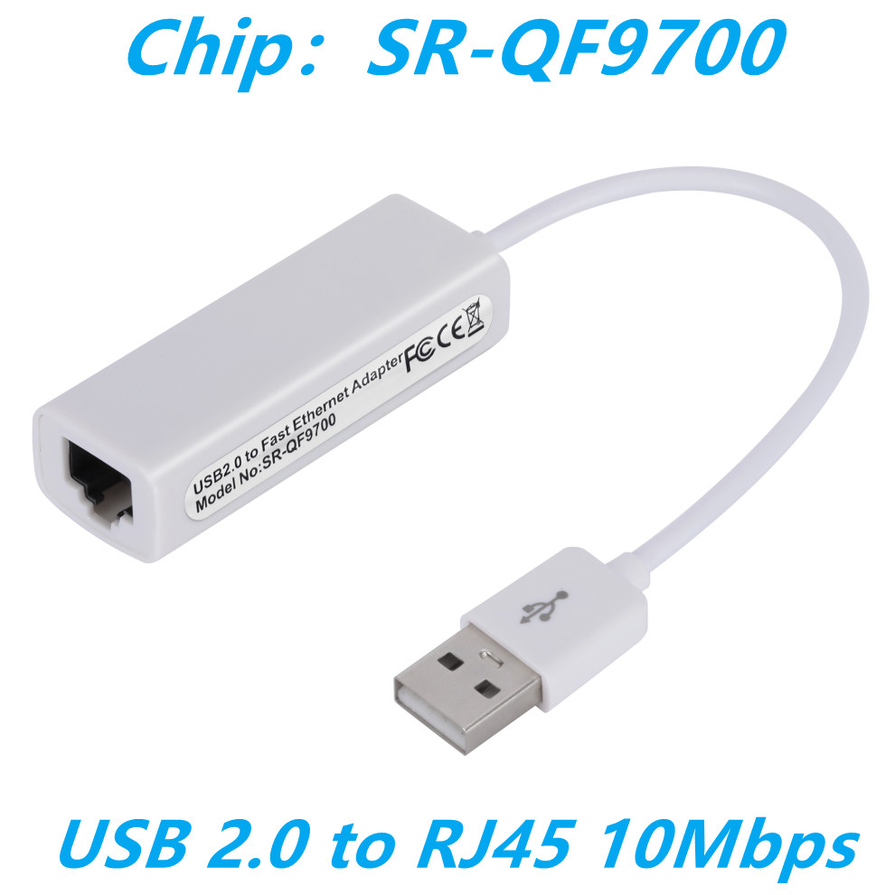 10/100Mbps USB Network Card USB 2.0 to Rj45 Lan Ethernet Adapter RTL8152B Network Card for PC Macbook Laptop Windows 7 8 10: WHITE