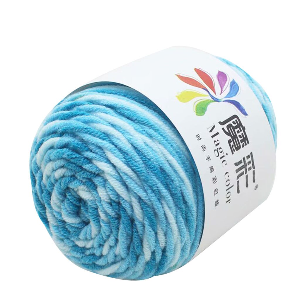 5 Strands Of Rainbow Plush Mink Cashmere Yarn Fine Hand-Knitting Thread For Woman Cardigan Scarf Suitable пряжа #3: C