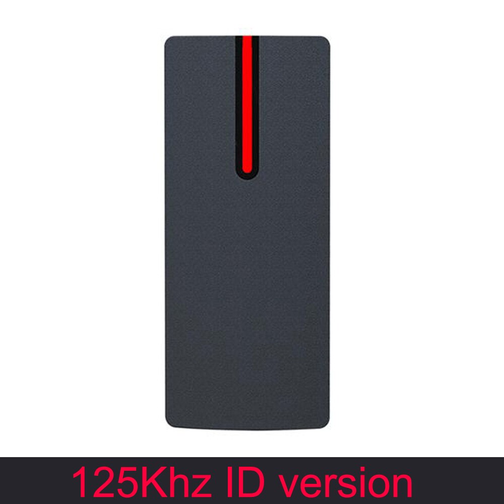IP68 Waterdichte 125Khz Rfid Kaartlezer Wiegand Output Input Toegangscontrole Kaartlezer 13.56Mhz Zwart Reader: 125Khz version