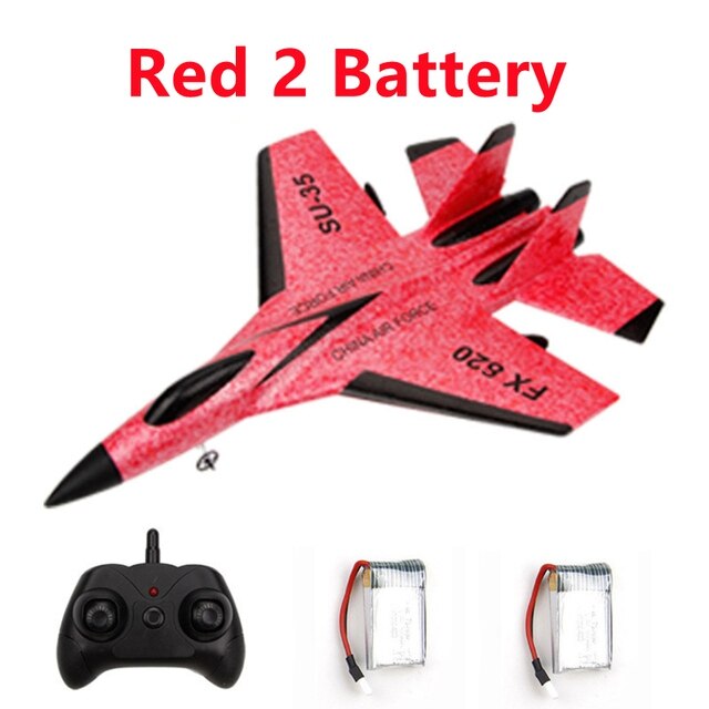 Roclub FX620 SU-35 Rc Vliegtuig 2.4G Afstandsbediening Vechter Hobby Vliegtuig Zweefvliegtuig Vliegtuig Epp Schuim Speelgoed Rc Vliegtuig Kids: Red 2B