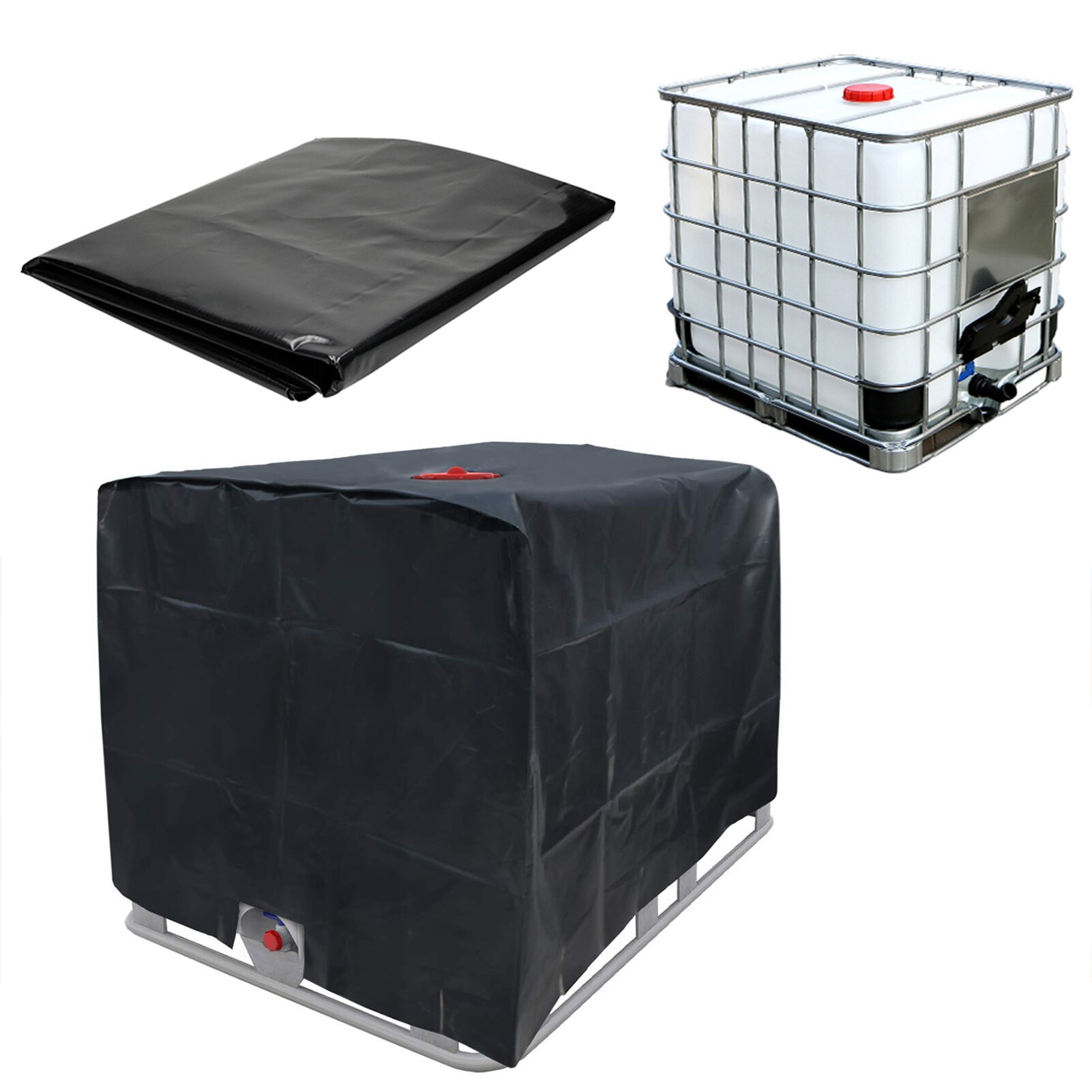 Ibc tanque de água capa protetora 1000 litros oxford pano ao ar livre à prova dwaterproof água e poeira capa protetor solar contamina uv ao ar livre
